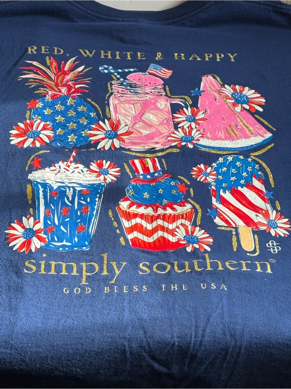 Simply Southern Navy Patriotic Summer Treats Tee